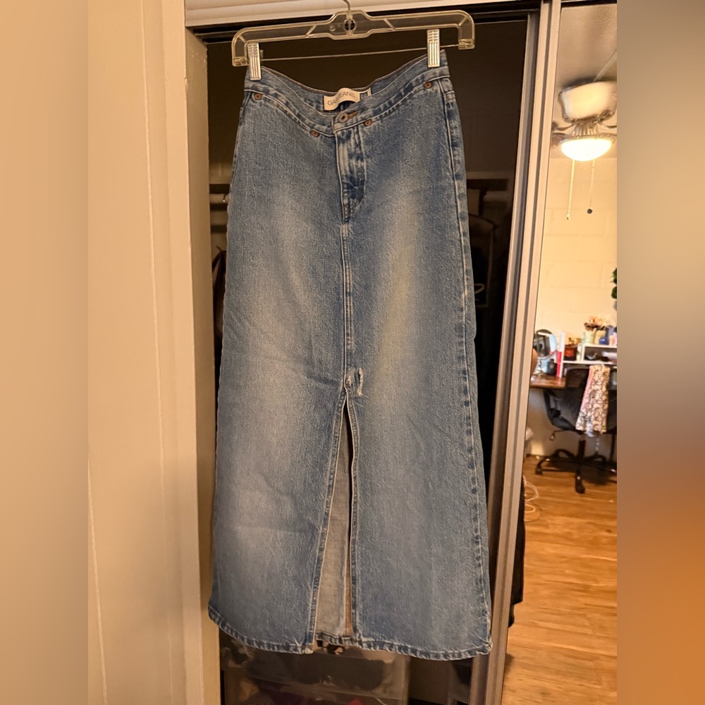 Vintage GAP Maxi High-Rise Denim Jean Skirt